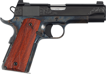 [806703017792] Dan Wesson 01779 Heirloom 2024 45 ACP 8+1 4.25" Stainless Steel Barrel, Blued Serrated Carbon Steel Slide, Black Steel Frame w/Beavertail, Cocobolo Grip