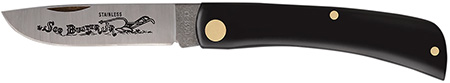 [021205000954] Case 00095 Sod Buster Jr. 2.80" Folding Skinner Plain Etched As-Ground Stainless Steel Blade Black Synthetic Handle