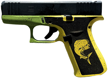 [810100237387] Glock UX4350204MAHIFR G43X  Sub-Compact Frame 9mm Luger 10+1 3.41" Black GMB Barrel, Black nDLC Serrated Steel Slide, Mahi Polymer Frame w/Front Rail  &  Beavertail, Black Textured Grip, Ambidextrous