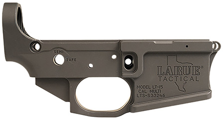 [810143182170] Larue Tactical LT15X01-BLK Stripped Lower Receiver