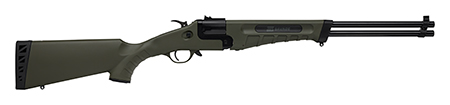 [062654230028] Savage Arms 23002 42 Takedown 22 LR/410 Gauge 1+1 20" Matte Black Single Shot Barrel, Flat Dark Earth Drilled  &  Tapped Carbon Steel Receiver, Fixed OD Green Synthetic Stock