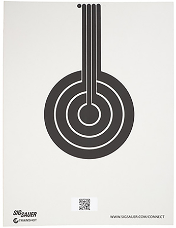 [798681680511] Sig Sauer SCT350 T300 Replacement Target Bullseye Hanging Black/White