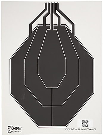 [798681680450] Sig Sauer SCT354 T300 Replacement Target IPSC Hanging Black/White