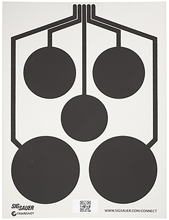 [798681680481] Sig Sauer SCT357 T300 Replacement Target Multi Zone Hanging Black/White