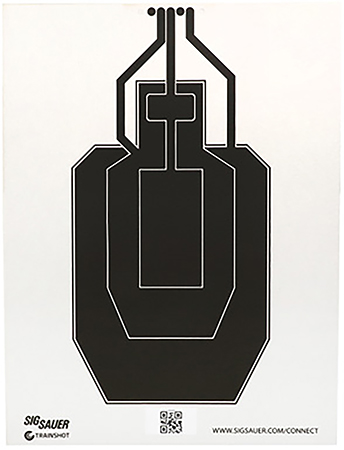 [798681680498] Sig Sauer SCT358 T300 Replacement Target USPSA Hanging Black/White