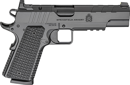 [706397964603] Springfield Armory PX9230LAOS 1911 Emissary 45 ACP 8+1 5" Stainless Steel Barrel Optic Ready Black Carbon Steel Slide VZ Grips Thin-Line G10 Grip