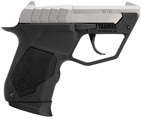 [725327935087] Taurus 1-22TUC139 22TUC  Micro-Compact Frame 22 LR 9+1 2.50" Matte Stainless Steel Tip-Up Barrel, Matte Stainless Serrated Stainless Steel Slide, Black Polymer Frame, Black Polymer Grip