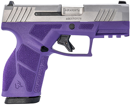 [725327637158] Taurus 1-GX2939DP GX2  9mm Luger 13+1 3.37" Matte Stainless Steel Barrel, Matte Serrated Stainless Steel Slide, Dark Purple Polymer Frame w/Picatinny Rail, Polymer Grip