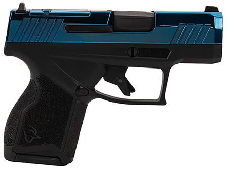 [725327943112] Taurus 1-GX4M931-10B GX4  Micro-Compact Frame 9mm Luger 10+1 3.06" Satin Black DLC Stainless Steel Barrel, Blue PVD Serrated Alloy Steel Slide, Matte Black Stainless Steel Frame, Textured Grip