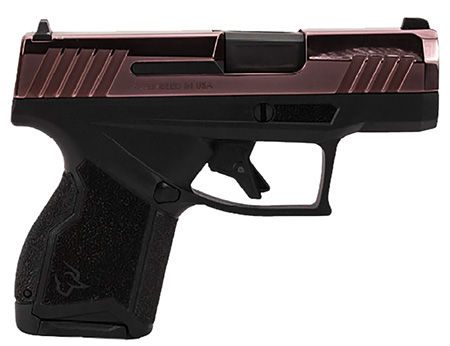 [725327943105] Taurus 1-GX4M931-10RG GX4  Micro-Compact Frame 9mm Luger 10+1 3.06" Satin Black DLC Stainless Steel Barrel, Rose Gold PVD Serrated Alloy Steel Slide, Matte Black Stainless Steel Frame, Textured Grip