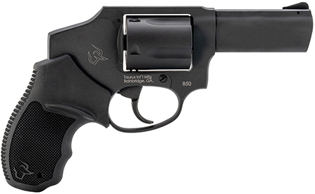 [725327637622] Taurus 2-850131 850  Small 38 Special 5 Shot 3" Matte Black Alloy Steel Barrel, Cylinder  &  Frame, Black Rubber Grip, Transfer Bar Safety, Concealed Hammer