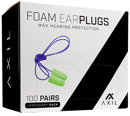 [694536665316] Axil LLC AXFP100GP  Foam Ear Plugs 32 dB Lime Green 100 Pair