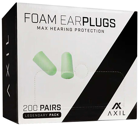 [694536665279] Axil LLC AXFP200GP  Foam Ear Plugs 32 dB Green 200 Pair