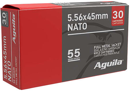 [640420007618] Aguila 1E556155   5.56NATO 55gr Full Metal Jacket 450 per pk/5pk per Case