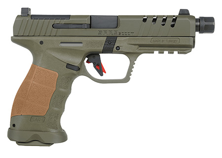 [810075873139] SAR USA SAR9SOCOMOD10 SAR9 SOCOM 9mm 10+1 5.20" Steel Slide OD Green Polymer Grip