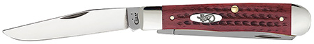 [021205007830] Case 00783 Trapper  Medium 3.25"/3.27" Folding Clip Point/Spey Plain Mirror Polished Tru-Sharp SS Blade Corn Cob Jigged Old Red Bone Handle