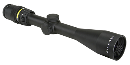 [719307400139] Trijicon 200000 AccuPoint  Black Hardcoat Anodized 3-9x40mm 1" Tube Illuminated Amber Triangle Post Reticle