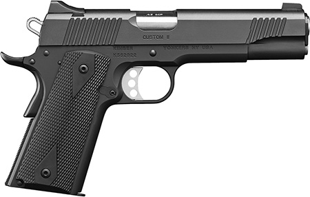 [669278320014] Kimber Mfg.,inc 3200001CA Custom II (CA) 45 ACP 7+1 5" Matte Black Front Serrations Steel Slide Black Synthetic Double Diamond Grip