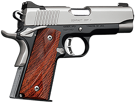 [669278320182] Kimber Mfg.,inc 3200018CA Custom CDP II (CA) 45 ACP 8+1 5" Front Serrations Stainless Steel Slide Brush Polished Front Strap Checkering Laminated Gray/Black Double Diamond Grip