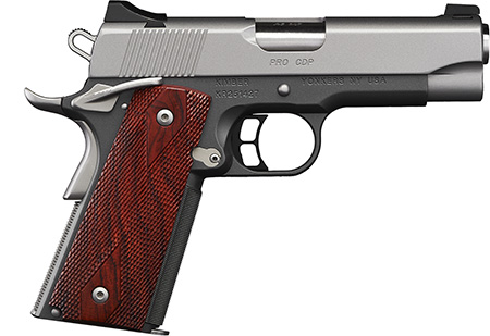[669278302584] Kimber Mfg, Inc 3000258 CDP Pro 9mm Luger 9+1 4" Stainless Steel Barrel, Kimpro II Silver Serrated Stainless Steel Slide, Kimpro II Gray Aluminum Frame w/Beavertail Rosewood Grip