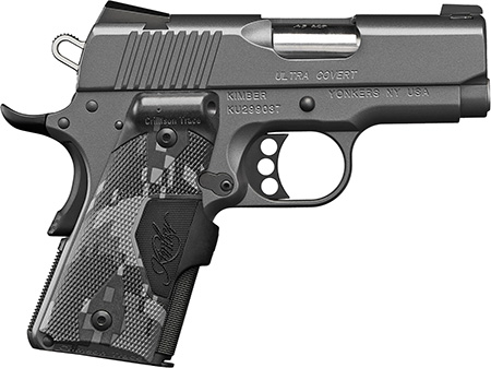 [669278302508] Kimber Mfg.,inc 3000250 Ultra Covert 45 ACP 7+1 3" Stainless Steel Slide Charcoal Gray KimPro II Frame Serrations Crimson Trace Urban Camouflage Grip
