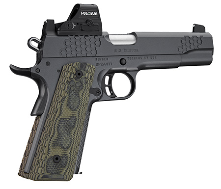 [669278304342] Kimber Mfg.,inc 3000434 KHX Custom (OI) 9mm 9+1 5" Front Serrations Stainless Steel Slide Gray KimPro II G-10 Grip