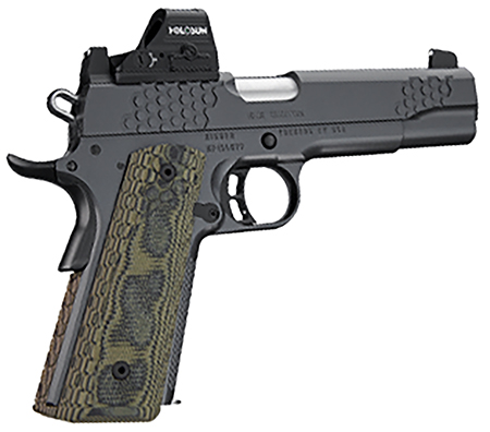 [669278304359] Kimber Mfg.,inc 3000435 KHX Custom (OI) 10mm 8+1 5" Front Serrations Stainless Steel Slide Gray KimPro II G-10 Grip