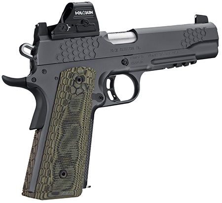 [669278304366] Kimber Mfg.,inc 3000436 KHX Custom (RL) 45 ACP 8+1 5" Front Serrations Stainless Steel Slide Gray KimPro II G-10 Grip