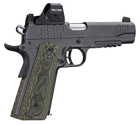 [669278304373] Kimber Mfg.,inc 3000437 KHX Custom RL (OI) 9mm 9+1 5" Front Serrations Stainless Steel Slide Gray KimPro II G-10 Grip