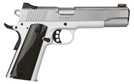 [669278375939] Kimber Mfg, Inc 3700593 LW Arctic 45 ACP 8+1 5" Stainless Match Grade Barrel, Silver Serrated Stainless Steel Slide, Silver Aluminum Frame w/Beavertail, Black/Gray Laminate Grip