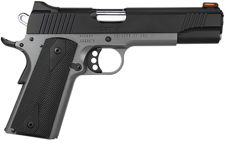 [669278376936] Kimber Mfg, Inc 3700693 Custom LW Shadow Ghost 45 ACP 8+1 5" Stainless Match Grade Barrel, KimPro Black Serrated Stainless Steel Slide, KimPro Gray Aluminum Frame w/Beavertail, Black Hogue Rubber Grip