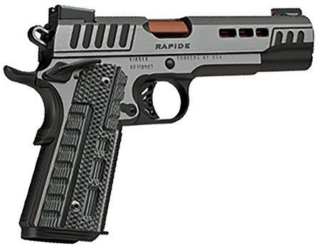 [669278304328] Kimber Mfg.,inc 3000432 Rapide Dusk 10mm Auto 8+1 5" Rose Copper Steel Barrel, Black KimPro II Lightening Cut/Serrated Stainless Steel Slide, Black KimPro II Steel Frame w/Beavertail Black, G10 Grip
