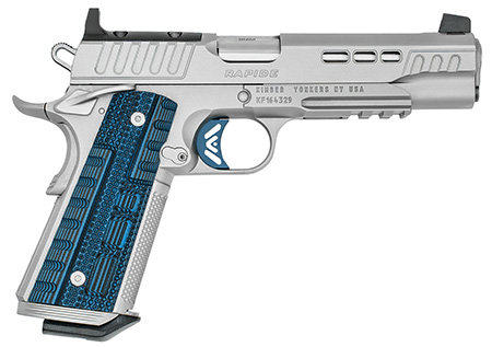 [669278304540] Kimber Mfg.,inc 3000454  Rapide ICE OR 45 ACP 8+1 5" Stepped Cocking Serrations Stainless Steel Slide G-10 Grip