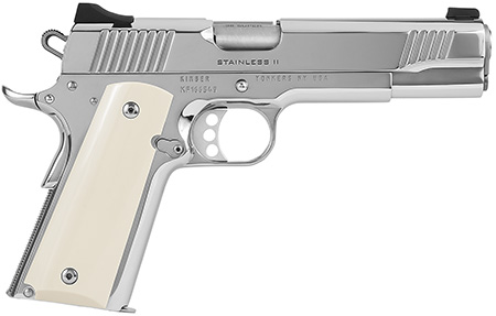 [669278323978] Kimber Mfg.,inc 3200397 High Polished  38 Super 9+1 5" Front Serrations Stainless Steel Slide High Polished Bonded Smooth Ivory Grip
