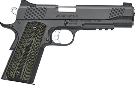 [669278323381] Kimber Mfg, Inc 3200338 TLE II  10mm Auto 8+1 5" Stainless Match Grade Barrel, Matte Black Serrated Steel Slide, Matte Black Steel Frame w/Beavertail  &  Picatinny Rail, Aggressively Textures G-10 Grip
