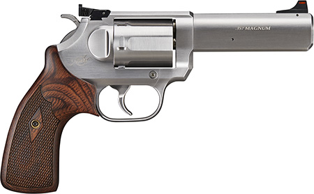 [669278376219] Kimber Mfg, Inc 3700621 K6S Target DA/SA 357 Mag 6 Shot 4" Brushed Stainless Steel Barrel  &  Cylinder, Brushed Stainless Stainless Steel Frame, Diamond Checkering Grip