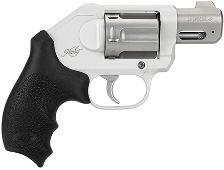 [669278940342] Kimber Mfg, Inc 3400034CA K6XS *CA Compliant Compact 38 Special +P 6 Shot 2" Glass Bead Stainless Steel Barrel, Silver KimPro II Aluminum Frame, Hogue Black Rubber Kimber Grip, Concealed Hammer