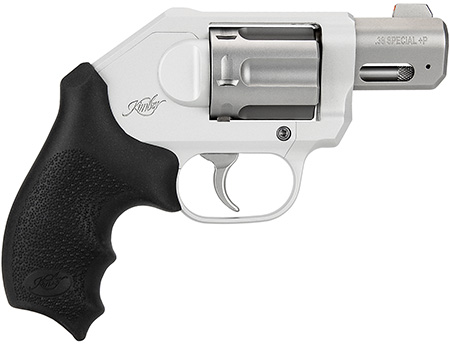 [669278340340] Kimber Mfg, Inc 3400034 K6XS  Small 38 Special +P 6 Shot 2" Glass Bead Stainless Steel Barrel, Silver KimPro II Aluminum Frame, Black Hogue Rubber Grip, Concealed Hammer