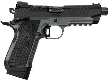 [669278310213] Kimber Mfg.,inc 3100021 KDS9C TFS 9mm 15+1 18+1 4.60" KimPro Gray/Black Front and Rear Serrations Stainless Steel G-10 Grip