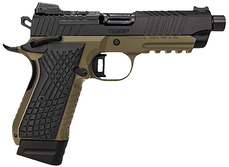 [669278310237] Kimber Mfg.,inc 3100023 KDS9C TFS 9mm 15+1 18+1 4.60" FDE/Black Front and Rear Serrations Stainless Steel G-10 Grip