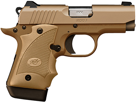 [669278332475] Kimber Mfg.,inc 3300247 Micro 9 MC TP 9mm 7+1 3.15" KimPro Black Stainless Steel Slide KimPro Gray Desert Tan Grip