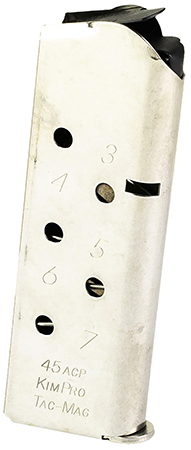 [669278118130] Kimber Mfg.,inc 1100813A Tac-Mag  7rd Compact 45 ACP Stainless Steel