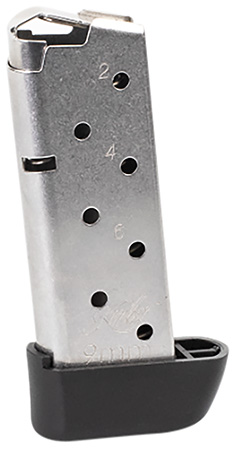 [669278128450] Kimber Mfg, Inc 1200845A Micro 9  7rd Extended 9mm Luger Silver Stainless Steel