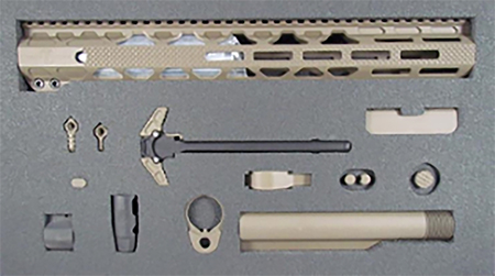 [816397028387] Timber Creek Outdoors TCGKD Greyman Complete Build Kit AR-15 Rifle Desert