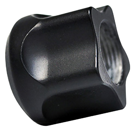 [816397020176] Timber Creek Outdoors 1/228TPBLC Thread Protector  Black Billet Aluminum 1/2"x28
