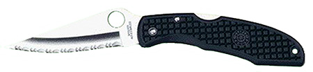 [716104000968] Spyderco  Endura  3.75" Folding Clip Point Serrated VG-10 SS Blade/Black  Textured FRN Handle Includes Pocket Clip