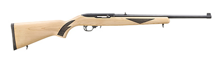 [736676314751] Ruger 31475 75th Anniversary 10/22 Sporter 22 LR 10+1 18.50" Natural Hardwood w/ Black Checkering