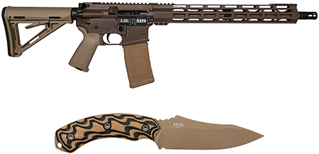 [810035754485] Diamondback DB175AK131 DB15  Sports South Exclusive 5.56 NATO 30rd 16" Black Nitride 7075-T6 Aluminum Receiver 15" M-LOK Handguard Brown Flat Dark Earth Magpul Grip