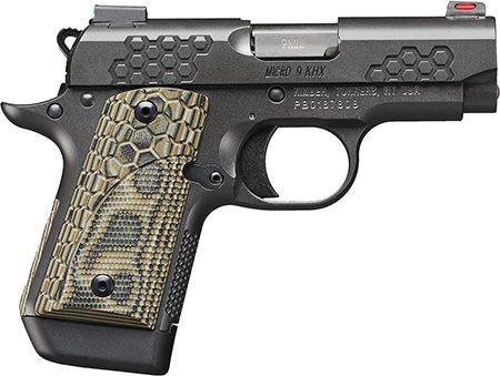 [669278331980] Kimber Mfg.,inc 3300198 Micro 9 KHX 9mm 7+1 3.15" KimPro II Gray Stainless Steel Hogue G-10 Mainspring Housing Grips