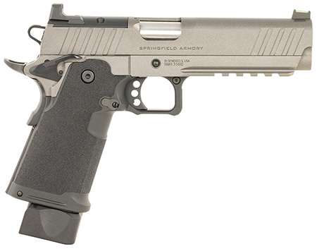 [706397987060] Springfield Armory PH9119AOSBT-PKG 1911 Prodigy DS 9mm 17+1 5" Tungsten Gearup package includes 5 magazines and bag